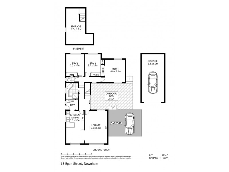 13 Egan Street, Newnham TAS 7248 Floorplan