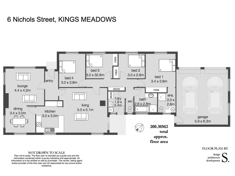 6 Nichols Street, Kings Meadows TAS 7249 Floorplan