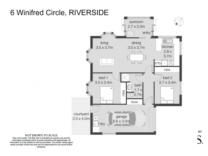 6 Winifred Circle, Riverside TAS 7250 Floorplan