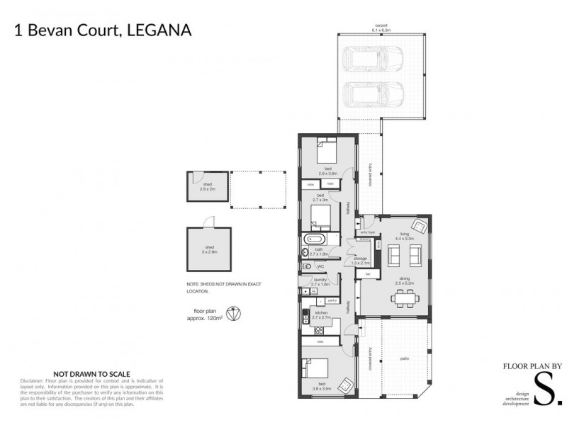 1 Bevan Court, Legana TAS 7277 Floorplan