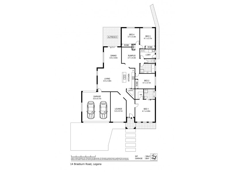 14 Braeburn Parade, Legana TAS 7277 Floorplan
