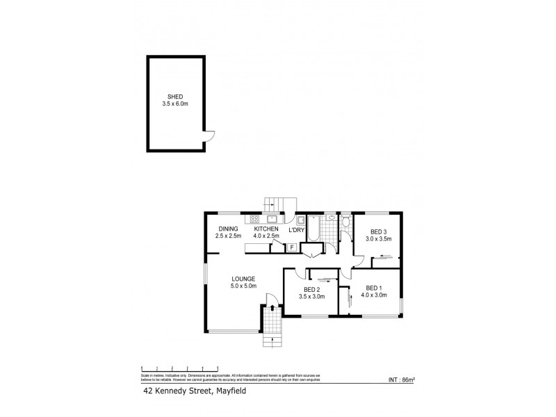 42 Kennedy Street, Mayfield TAS 7248 Floorplan