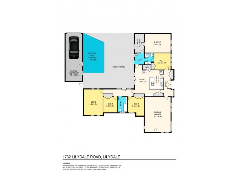 1732 Lilydale Road, Lilydale TAS 7268 Floorplan