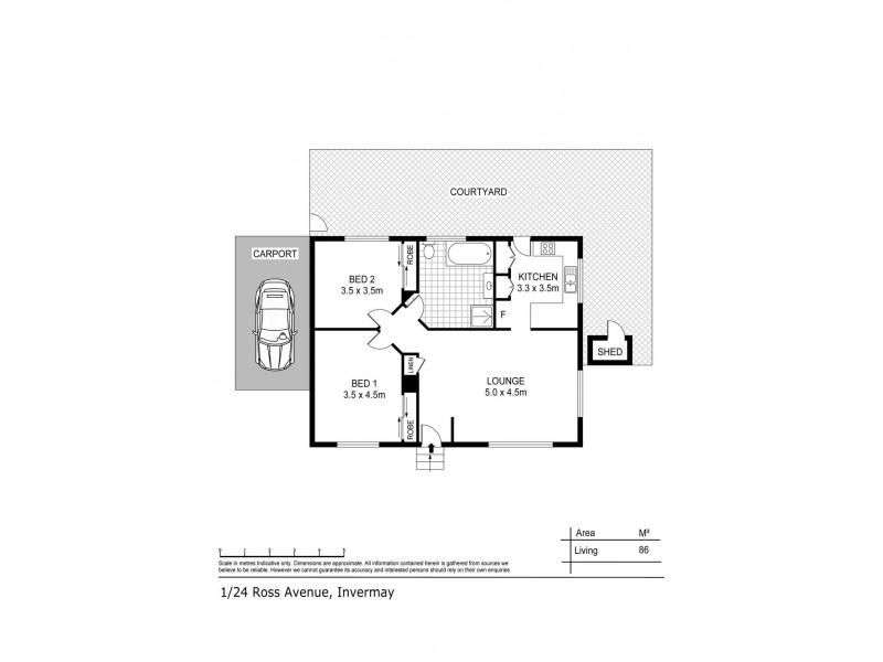 1/24 Ross Avenue, Invermay TAS 7248 Floorplan