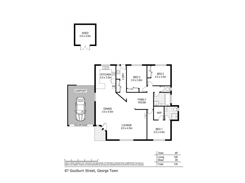 87 Goulburn Street, George Town TAS 7253 Floorplan
