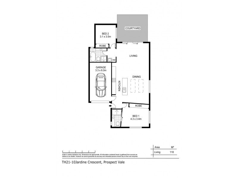 21/10 Jardine Crescent, Prospect Vale TAS 7250 Floorplan