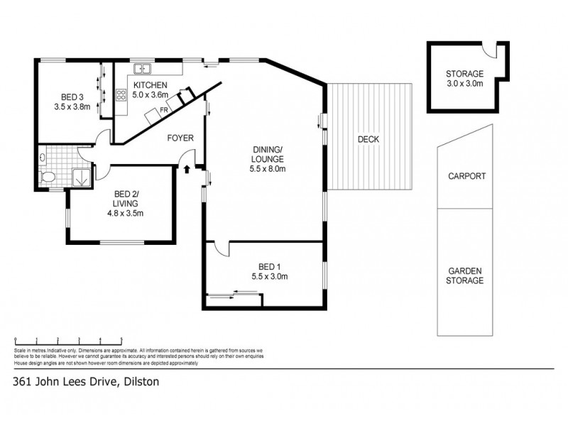 361 John Lees Drive, Dilston TAS 7252 Floorplan