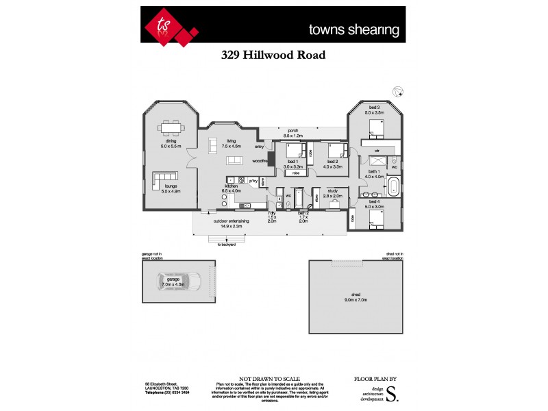 329 Hillwood Road, Hillwood TAS 7252 Floorplan
