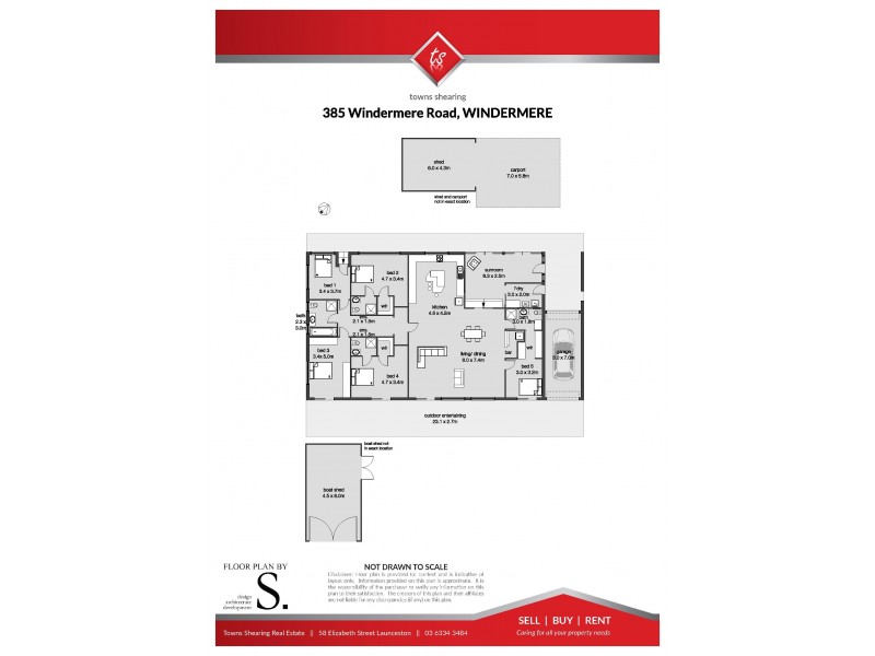 385 Windermere Road, Windermere TAS 7252 Floorplan