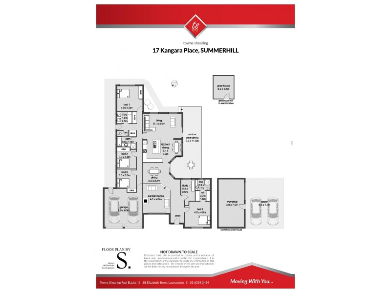 17 Kangara Place, Summerhill TAS 7250 Floorplan