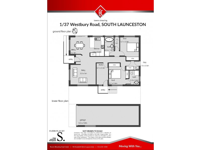 1/37 Westbury Road, South Launceston TAS 7249 Floorplan