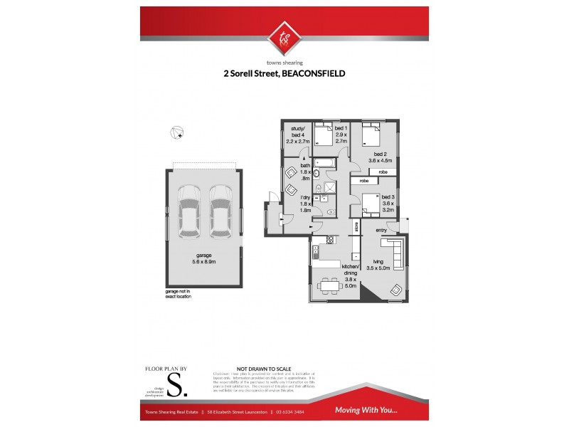 2 Sorell Street, Beaconsfield TAS 7270 Floorplan