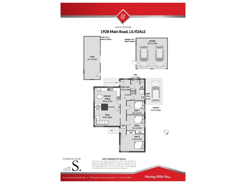 1928 Main Road, Lilydale TAS 7268 Floorplan