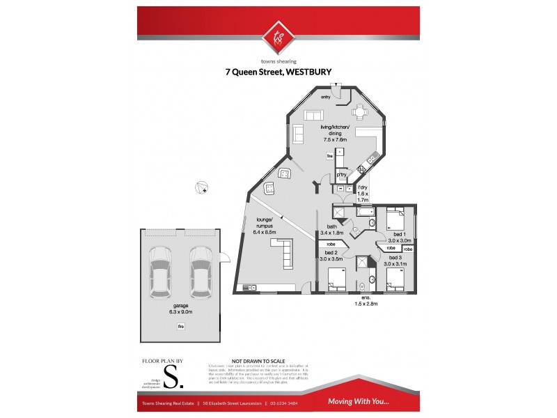 7 Queen Street, Westbury TAS 7303 Floorplan