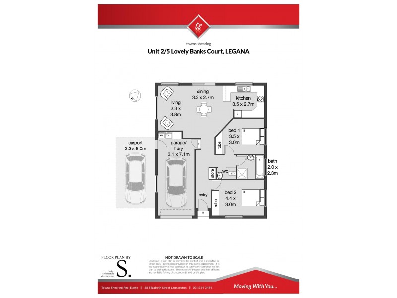 2/5 Lovely Banks Court, Legana TAS 7277 Floorplan