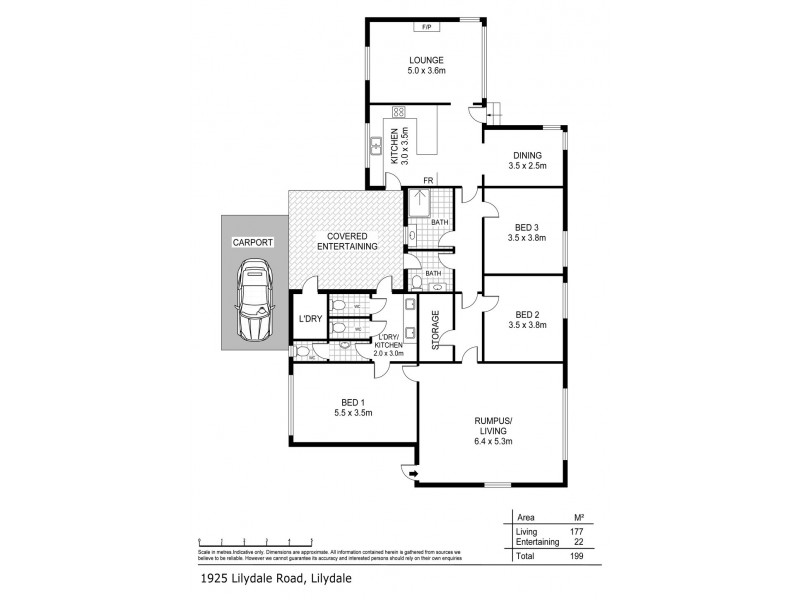 1925 Lilydale Road, Lilydale TAS 7268 Floorplan