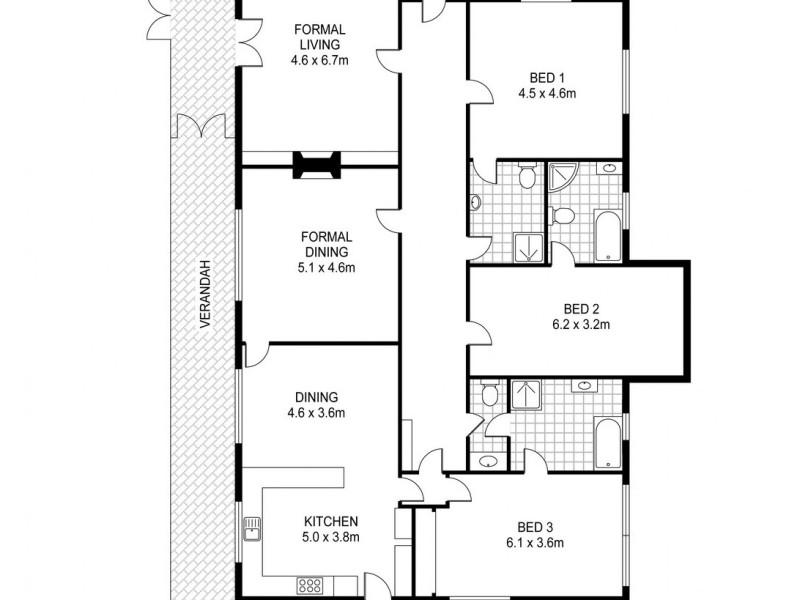 77 Flinders Street, Beauty Point TAS 7270 Floorplan