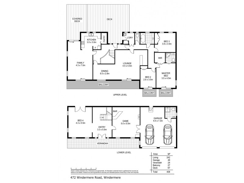 472 Windermere Road, Windermere TAS 7252 Floorplan