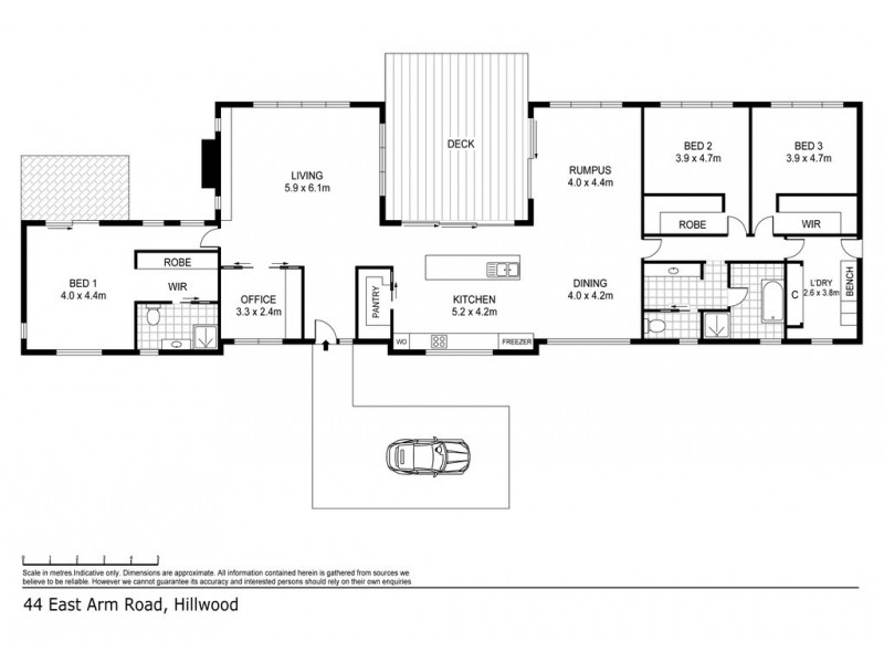 44 East Arm Road, Hillwood TAS 7252 Floorplan