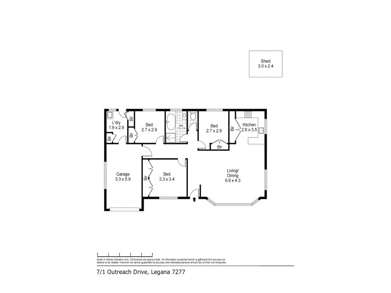 7/1 Outreach Drive, Legana TAS 7277 Floorplan