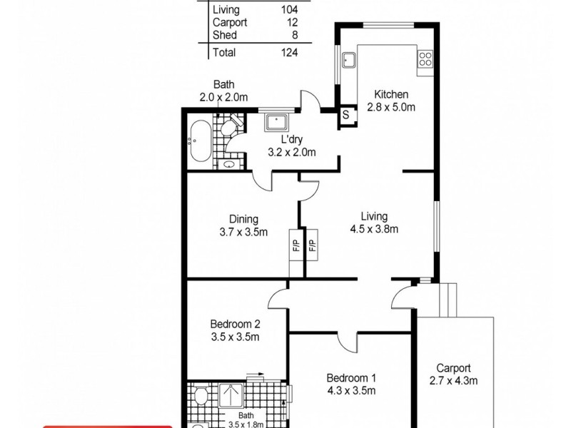 4 Little Green Street, Invermay TAS 7248 Floorplan