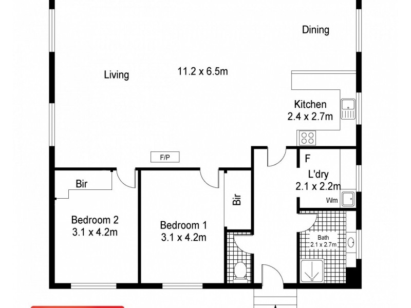 4 Bush Haven Drive, Lulworth TAS 7252 Floorplan