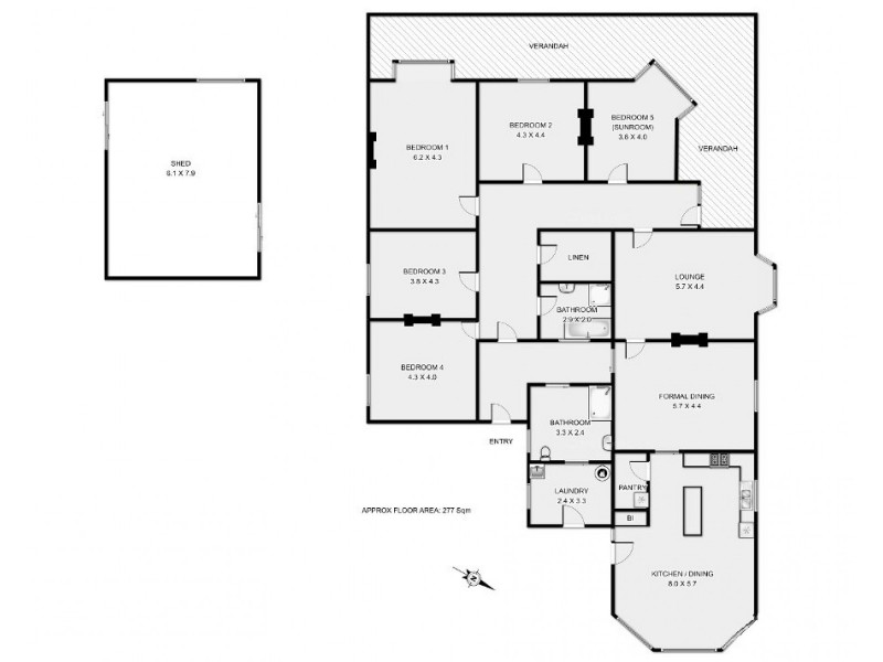 43 Main Street, Legerwood TAS 7263 Floorplan