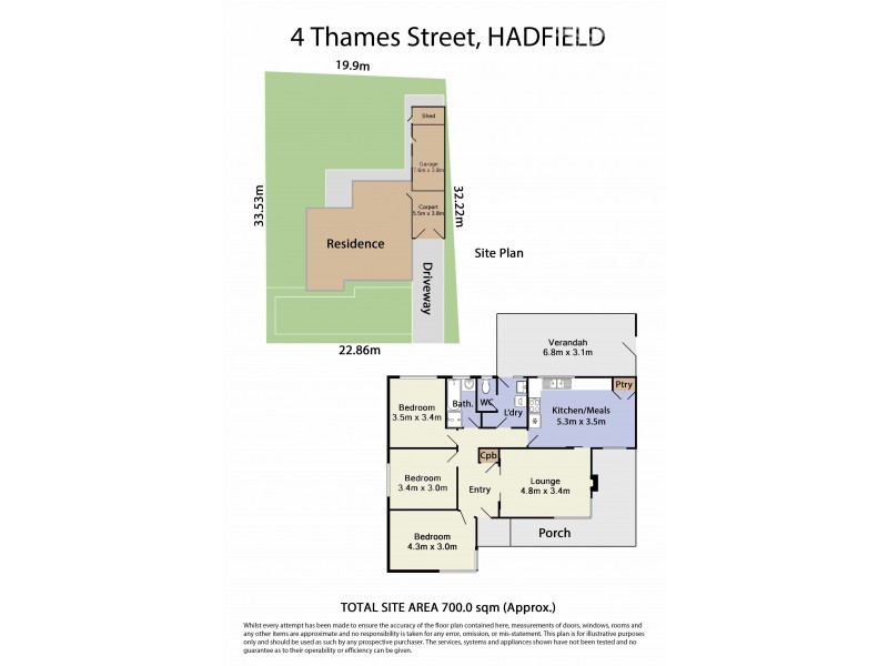 4 Thames Street, Hadfield VIC 3046 Floorplan