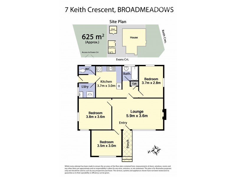 7 Keith Crescent, Broadmeadows VIC 3047 Floorplan