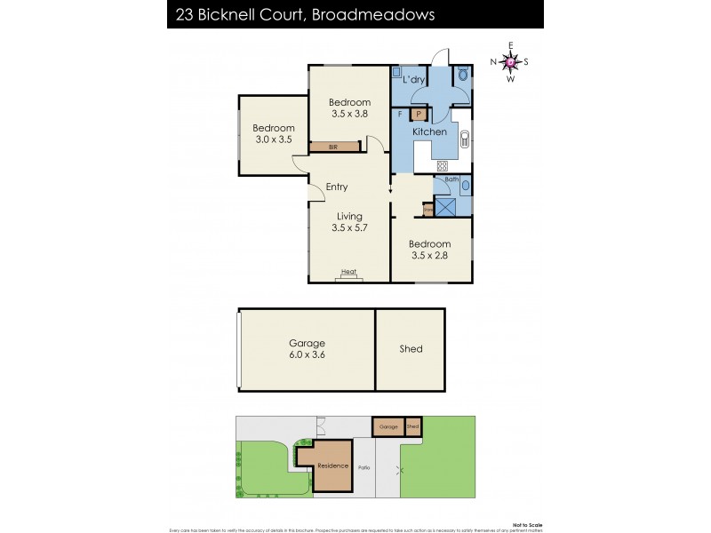 23 Bicknell Court, Broadmeadows VIC 3047 Floorplan
