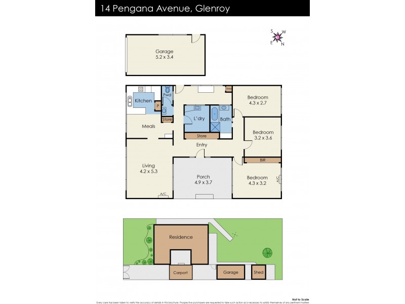 14 Pengana Avenue, Glenroy VIC 3046 Floorplan