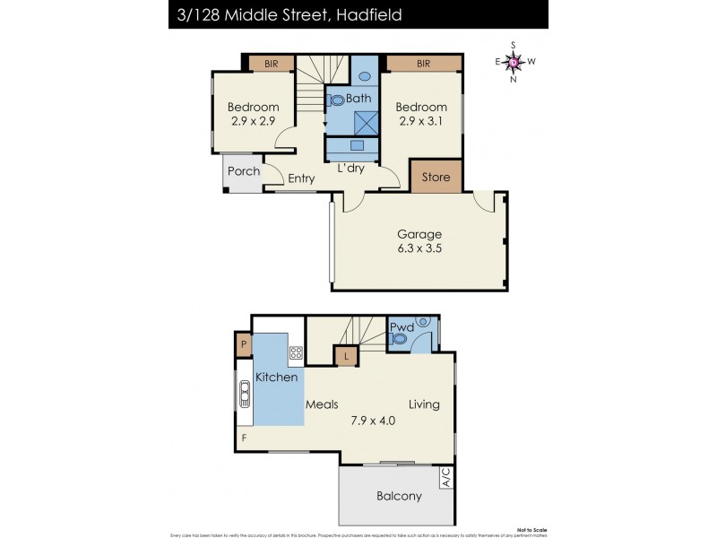 3/128 Middle Street, Hadfield VIC 3046 Floorplan