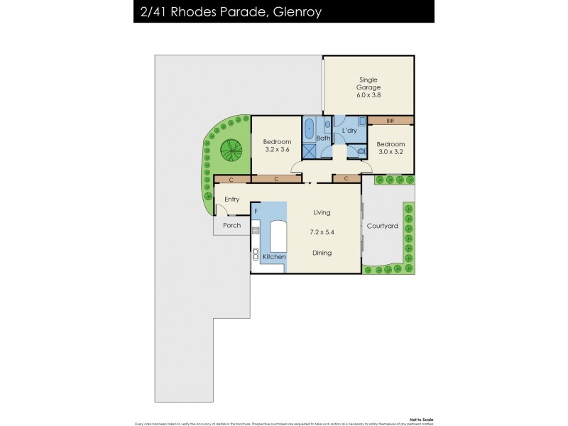 2/41 Rhodes Parade, Oak Park VIC 3046 Floorplan