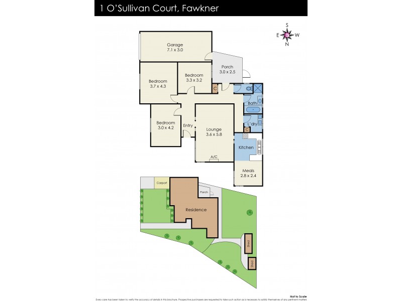 1 O’Sullivan Court, Fawkner VIC 3060 Floorplan