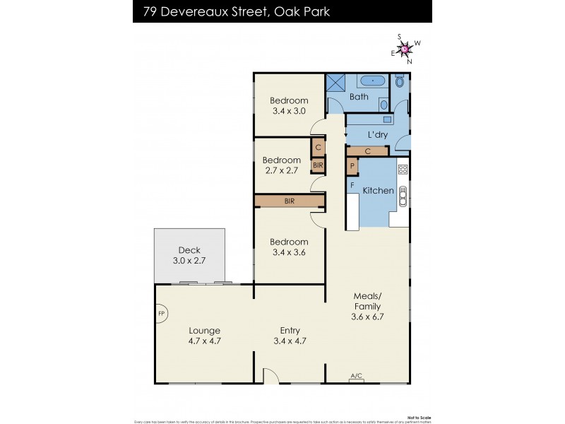 79 Devereaux Street, Oak Park VIC 3046 Floorplan