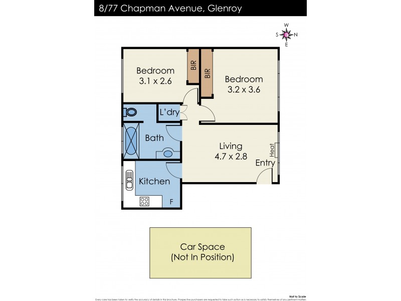 8/77 Chapman Avenue, Glenroy VIC 3046 Floorplan
