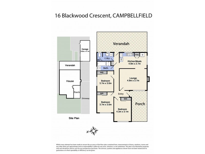 16 Blackwood Crescent, Campbellfield VIC 3061 Floorplan