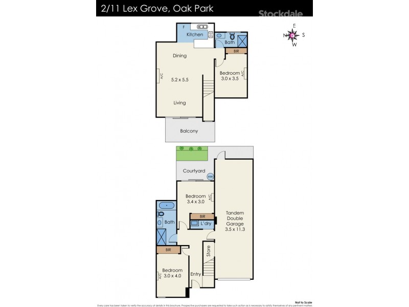 2/11 Lex Grove, Oak Park VIC 3046 Floorplan