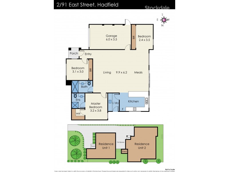 2/91 East Street ( HADFIELD ), Glenroy VIC 3046 Floorplan