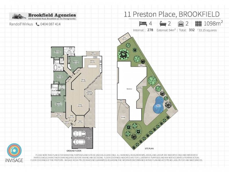 11 Preston Place, Brookfield QLD 4069 Floorplan