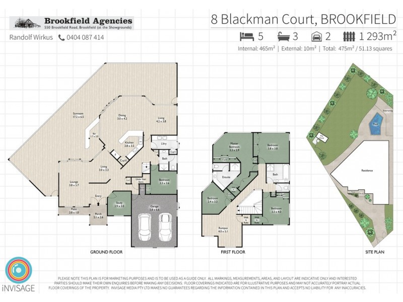 8 Blackman Court, Brookfield QLD 4069 Floorplan