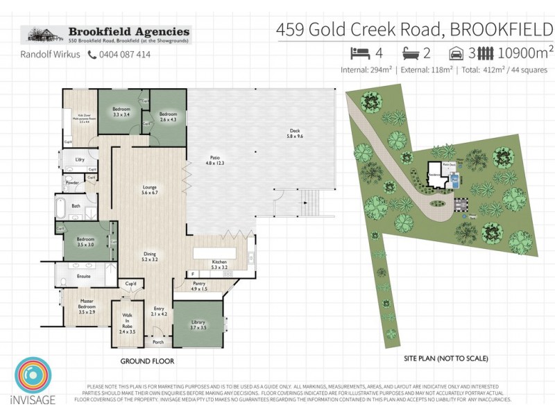 459 Gold Creek Road, Brookfield QLD 4069 Floorplan