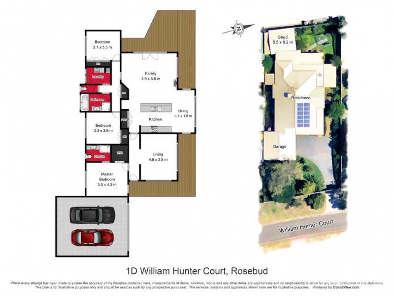 1D William Hunter Court, Rosebud VIC 3939 Floorplan