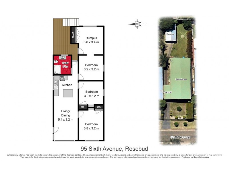 95 Sixth Avenue, Rosebud VIC 3939 Floorplan
