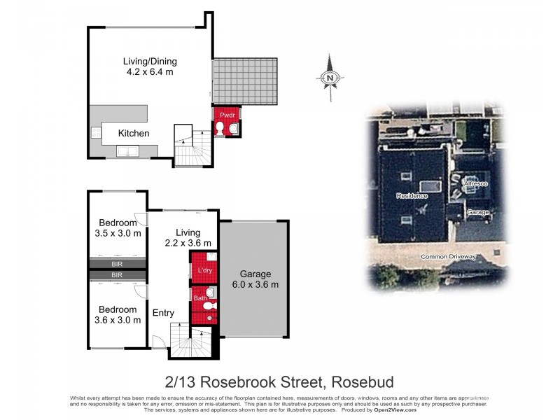 2/13 Rosebrook Avenue, Rosebud VIC 3939 Floorplan