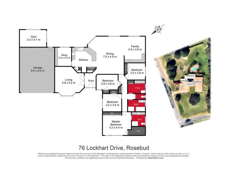 76 Lockhart Drive, Rosebud VIC 3939 Floorplan