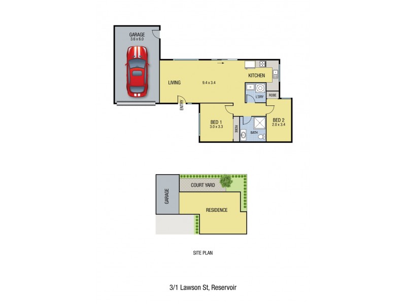 3/1 Lawson Street, Reservoir VIC 3073 Floorplan