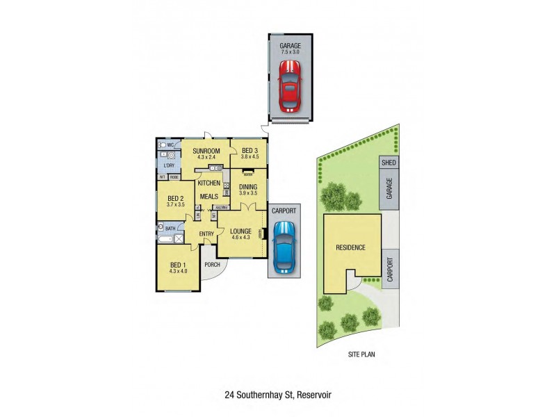 24 Southernhay Street, Reservoir VIC 3073 Floorplan