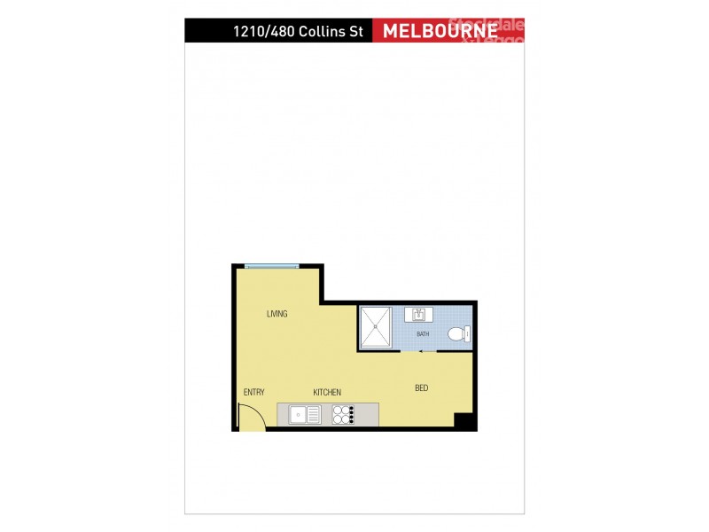 1210/480 Collins Street, Melbourne VIC 3000 Floorplan