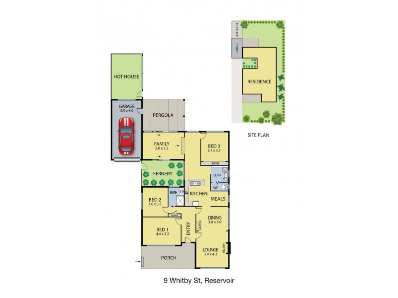 9 Whitby Street, Reservoir VIC 3073 Floorplan